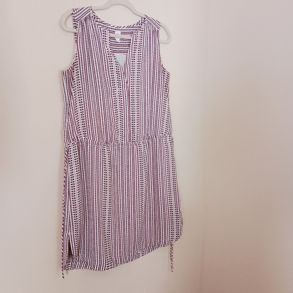 Gap Red‎ Blue Dress Abstract  Print Summer Poolside Beach Vacation Womens Small
